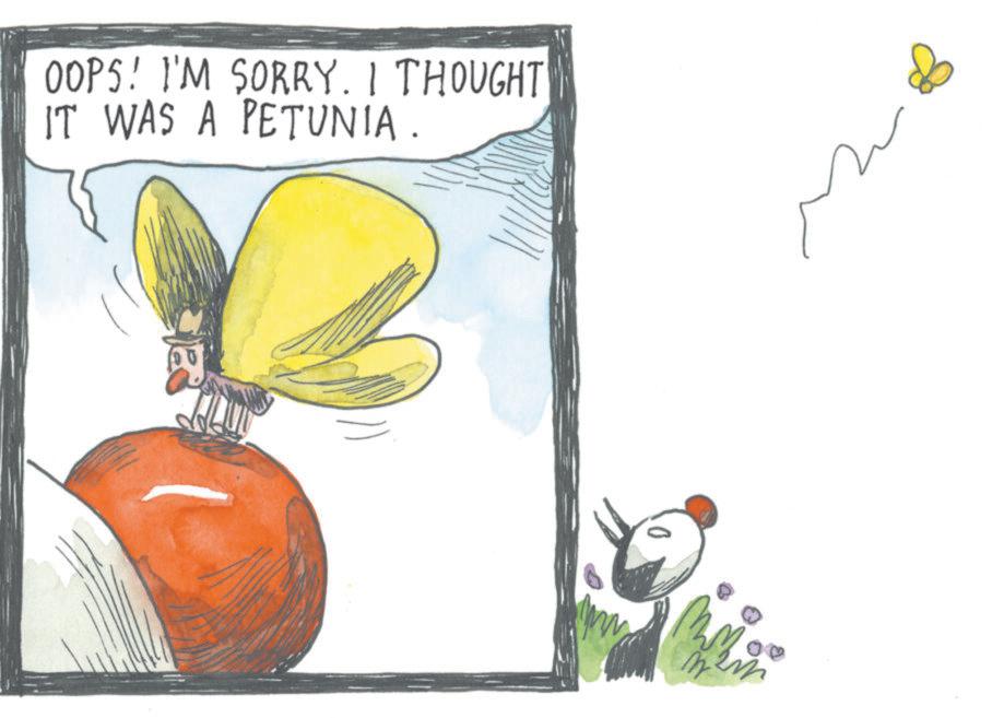 Pollinator OCR: OOPS! I'M SORRY. I THOUGHT IT WAS A PETUNIA. OOPS ! I'M SORRY . I THOUGHT IT WAS A PETUNIA .