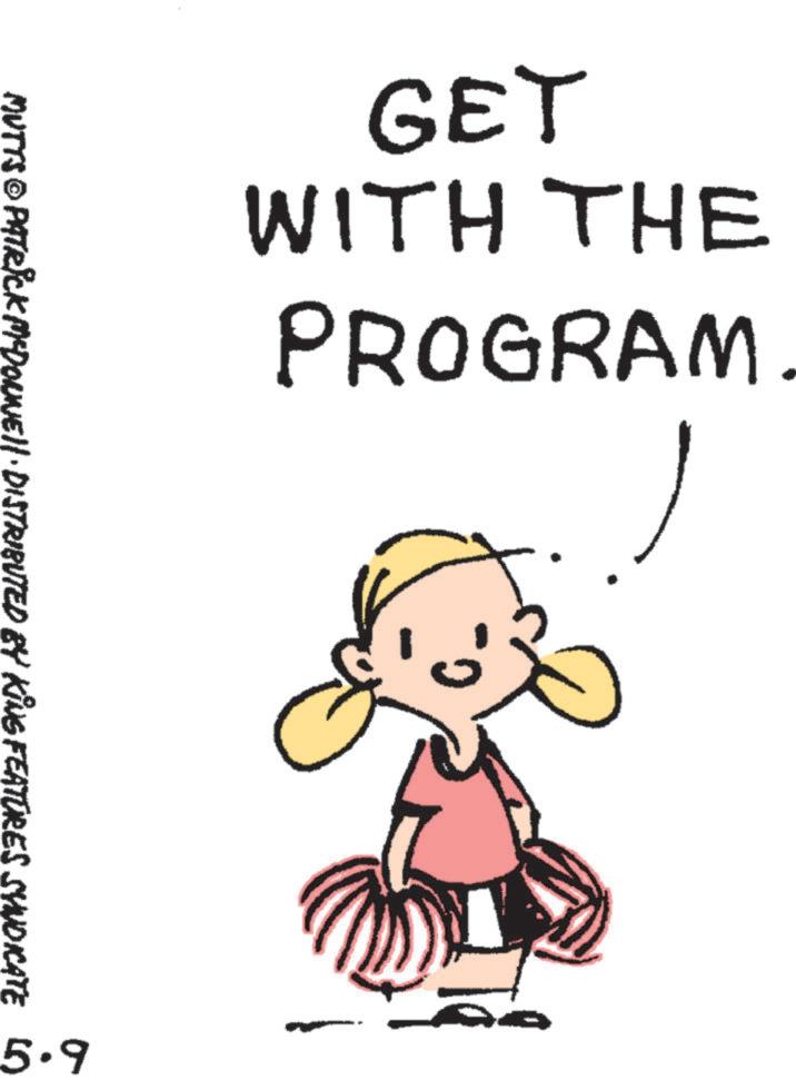Clip art OCR: 139 WITH THE PROGRAM ? MUTTS © PATRICK MªDONNEI! · DISTRIBUTED BY KING FEATURES SYNDICATE 5.9 - 139 WITH THE PROGRAM ? MUTTS © PATRICK MªDONNEI ! · DISTRIBUTED BY KING FEATURES SYNDICATE 5.9 -