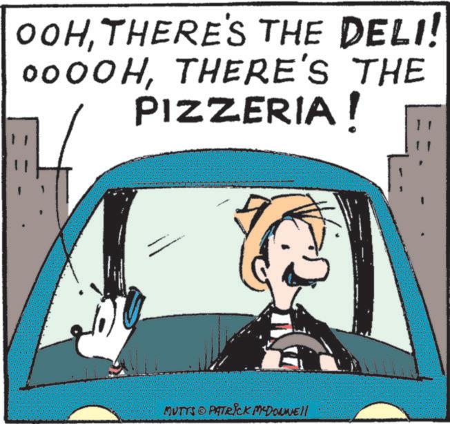 Kit car OCR: OOHTHERE'S THE DELI! 0000HTHERE'S THE PIZZERIA ! MUTYS © PATRICK McDonnell OOHTHERE'S THE DELI ! 0000HTHERE'S THE PIZZERIA ! MUTYS © PATRICK McDonnell