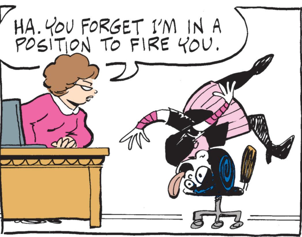 Photo caption OCR: HA. YOU FORGET I'M IN A POSITION TO FIRE YOU. 556 HA . YOU FORGET I'M IN A POSITION TO FIRE YOU . 556