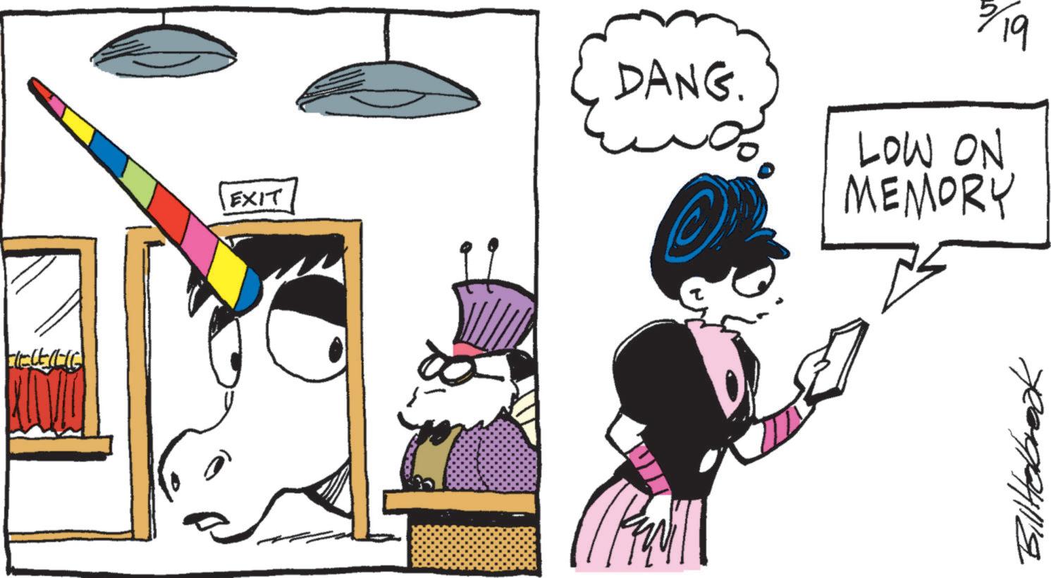 Animated cartoon OCR: CELEILIG EXIT DANG. 7/19 LOW ON MEMORY ? ???? CELEILIG EXIT DANG . 7/19 LOW ON MEMORY ? ????