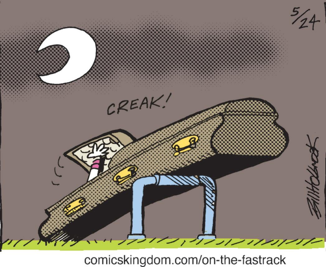 Sleep OCR: CREAK! HOLLA ???????????????????. comicskingdom.com/on-the-fastrack 5/24 CREAK ! HOLLA ??????????????????? . comicskingdom.com/on-the-fastrack 5/24