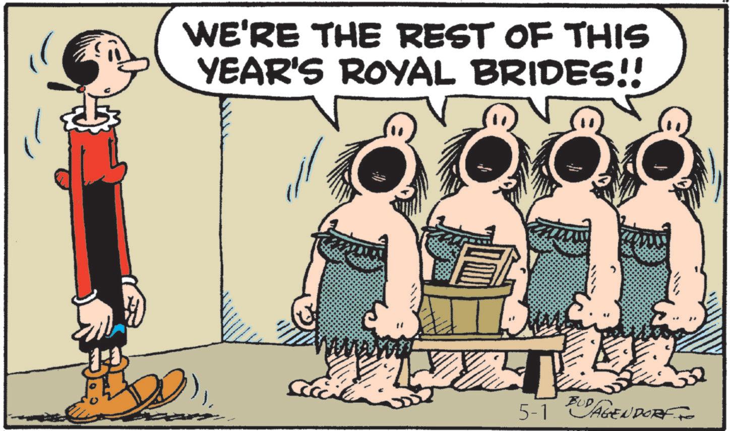 Publication OCR: WE'RE THE REST OF THIS YEAR'S ROYAL BRIDES!! 5-1 BUD/AGENDORF WE'RE THE REST OF THIS YEAR'S ROYAL BRIDES !! 5-1 BUD / AGENDORF