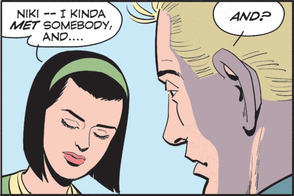 Comic book OCR: NIKI -- I KINDA AND? MET SOMEBODYAND.... NIKI -- I KINDA AND ? MET SOMEBODYAND ....