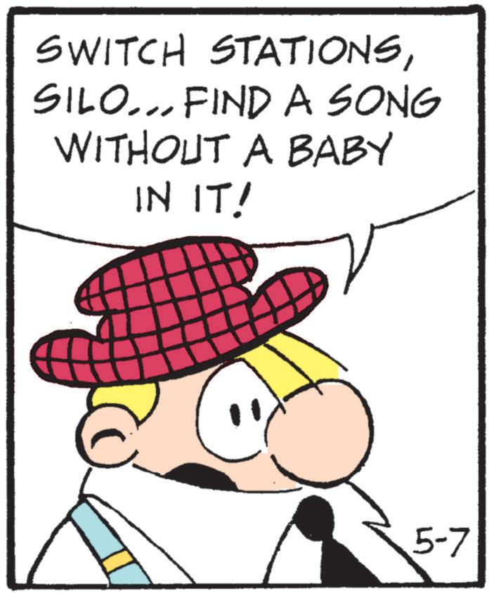 Comics OCR: SWITCH STATIONSSILO... FIND A SONG WITHOUT A BABY IN IT! 5-7 SWITCH STATIONSSILO ... FIND A SONG WITHOUT A BABY IN IT ! 5-7