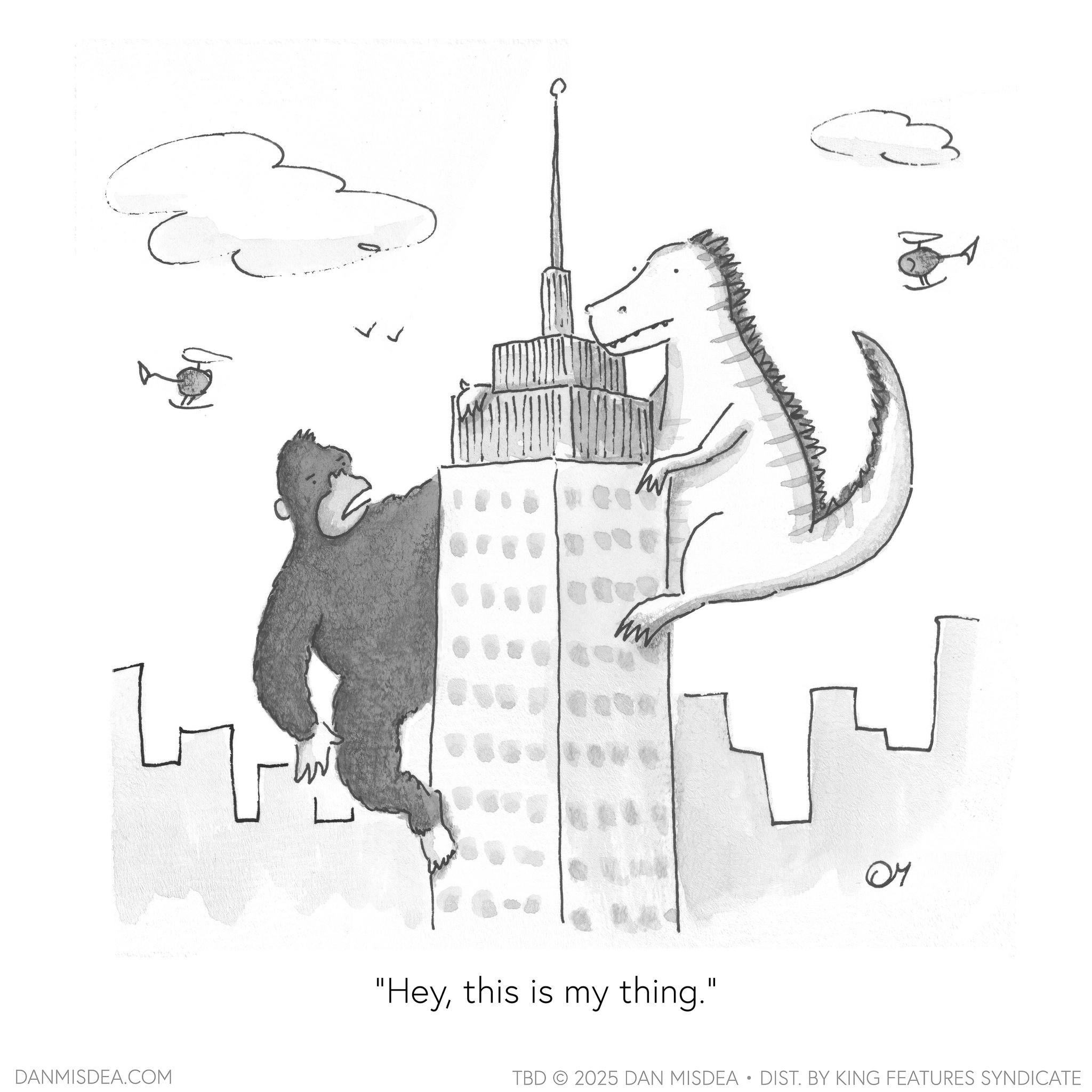 Graphics OCR: DANMISDEA.COM "Heythis is my thing." - 04 TBD 2025 DAN MISDEA • DIST. BY KING FEATURES SYNDICATE DANMISDEA.COM " Heythis is my thing . " - 04 TBD 2025 DAN MISDEA • DIST . BY KING FEATURES SYNDICATE