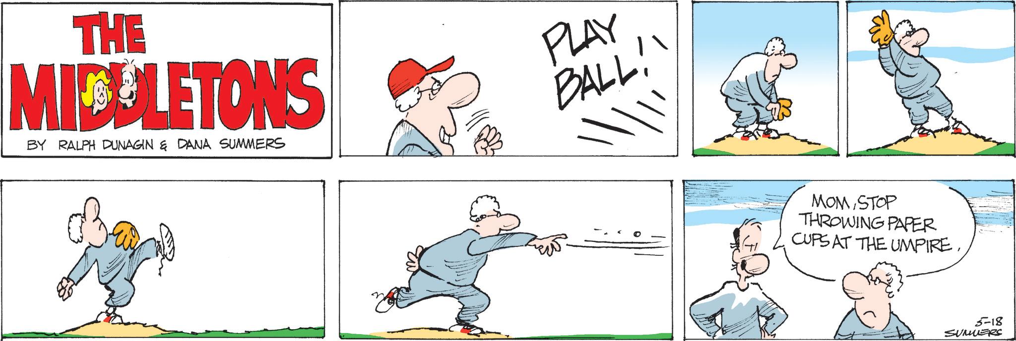 Comic book OCR: THE MICULETONS BY RALPH DUNAGIN & DANA SUMMERS PLAY BALL!! MOMSTOP THROWING PAPER CUPS AT THE UMPIRE5-18 SUMMERS THE MICULETONS BY RALPH DUNAGIN & DANA SUMMERS PLAY BALL !! MOMSTOP THROWING PAPER CUPS AT THE UMPIRE5-18 SUMMERS