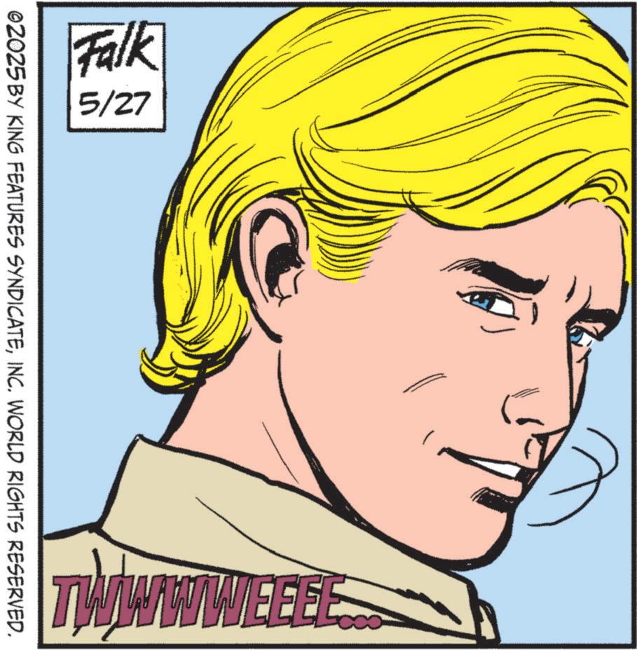 No expression OCR: Falk 5/27 ©2025 BY KING FEATURES SYNDICATEINC. WORLD RIGHTS RESERVED. Falk 5/27 © 2025 BY KING FEATURES SYNDICATEINC . WORLD RIGHTS RESERVED .