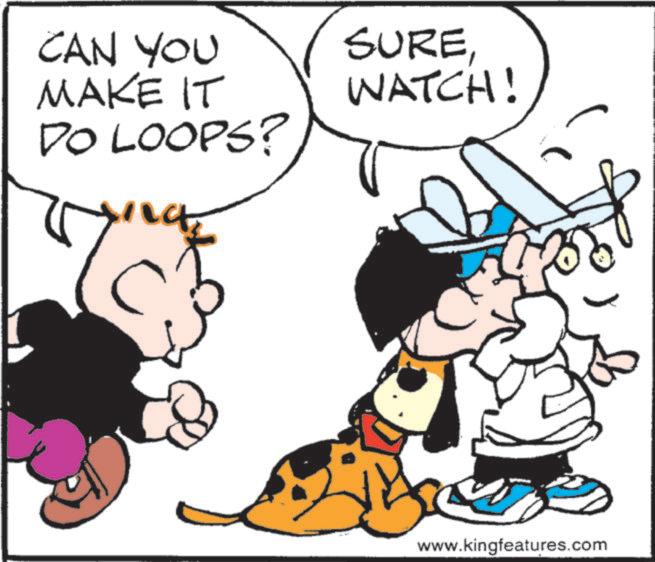 Fictional character OCR: CAN YOU MAKE IT DO LOOPS? SUREWATCH! www.kingfeatures.com CAN YOU MAKE IT DO LOOPS ? SUREWATCH ! www.kingfeatures.com
