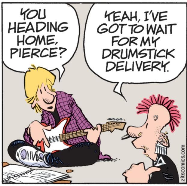 Pop music OCR: YOU HEADING HOMEPIERCE? YEAHI'VE GOT TO WAIT FOR MY DRUMSTICK DELIVERY. zitscomics.com YOU HEADING HOMEPIERCE ? YEAHI'VE GOT TO WAIT FOR MY DRUMSTICK DELIVERY . zitscomics.com