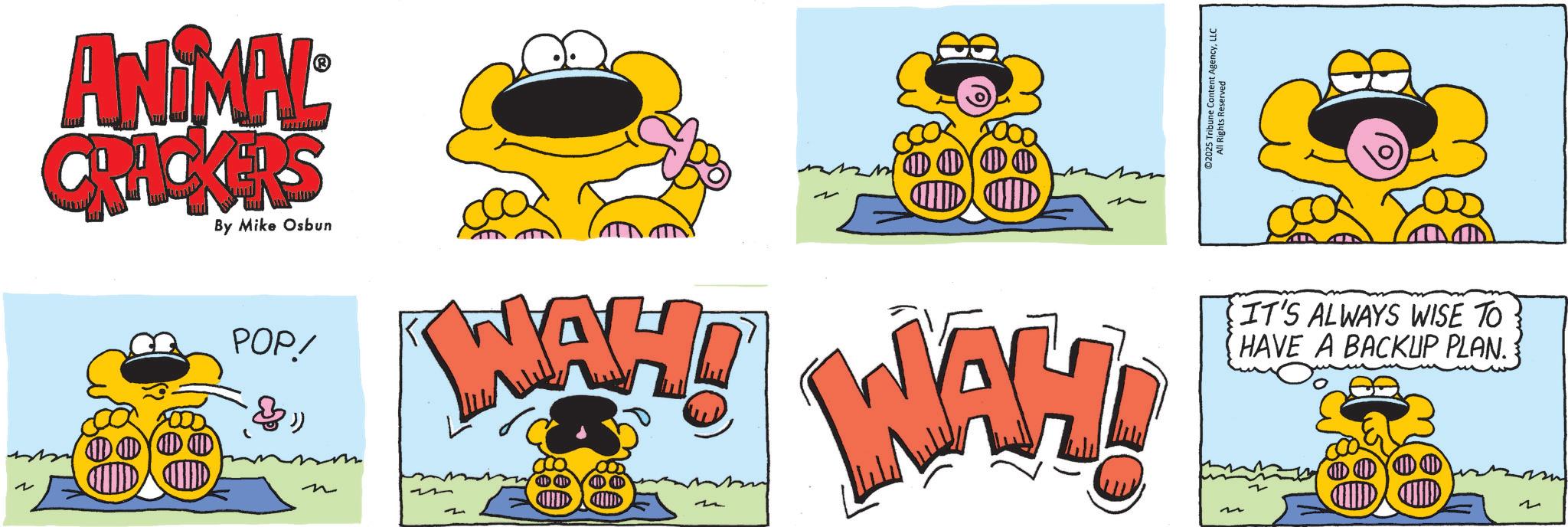 Fiction OCR: ANIMAL CRACKERS WID By Mike Osbun POP! & n TIKAH! 2 D Allm 1000 UID CD IWAH! ©2025 Tribune Content AgencyLLC All Rights Reserved IT'S ALWAYS WISE TO } HAVE A BACKUP PLAN. ANIMAL CRACKERS WID By Mike Osbun POP ! & n TIKAH ! 2 D Allm 1000 UID CD IWAH ! © 2025 Tribune Content AgencyLLC All Rights Reserved IT'S ALWAYS WISE TO } HAVE A BACKUP PLAN .