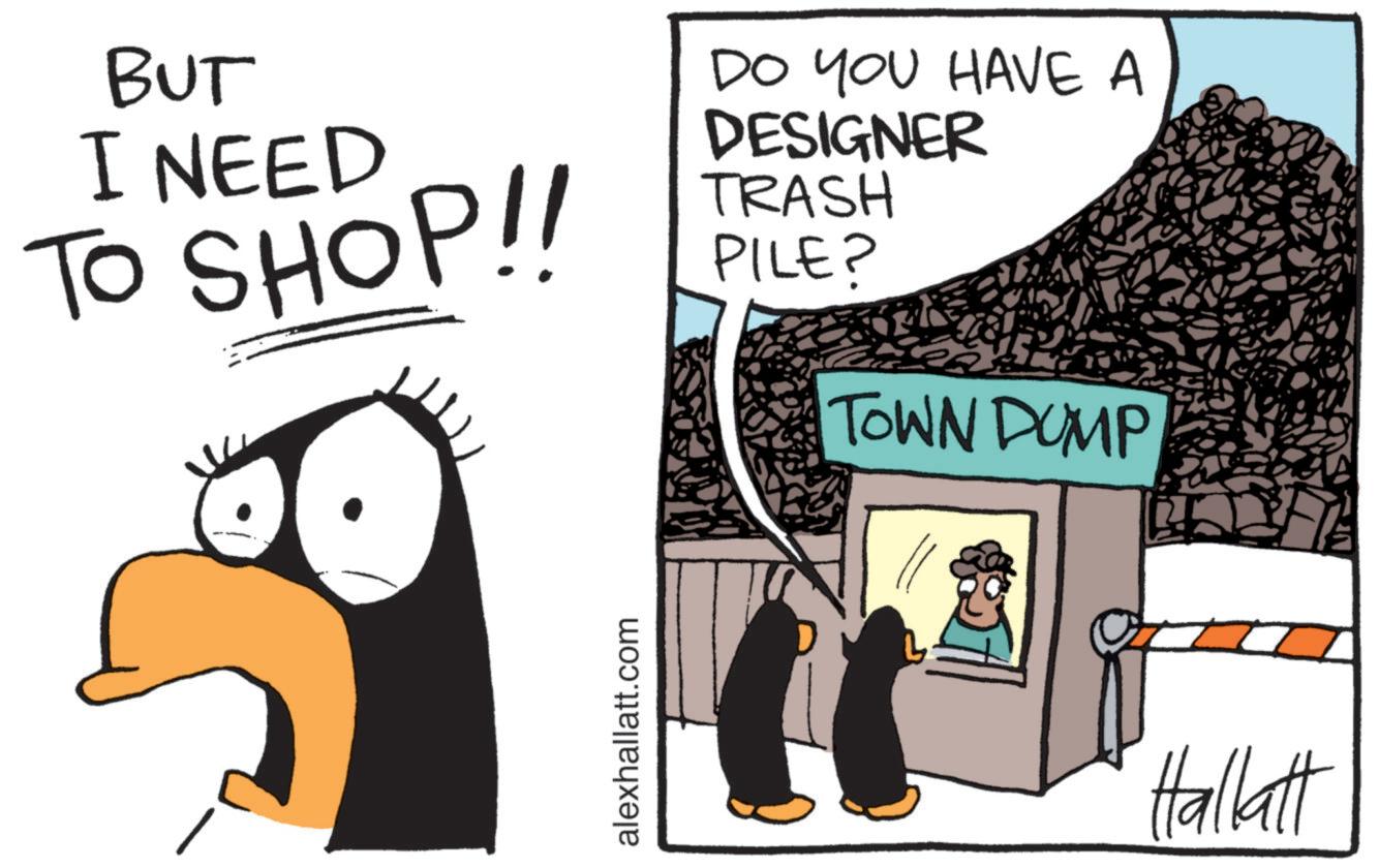 Graphics OCR: BUT I NEED TO SHOP! DO YOU HAVE A DESIGNER TRASH PILE? TOWN DUMP alexhallatt.com Hallatt BUT I NEED TO SHOP ! DO YOU HAVE A DESIGNER TRASH PILE ? TOWN DUMP alexhallatt.com Hallatt