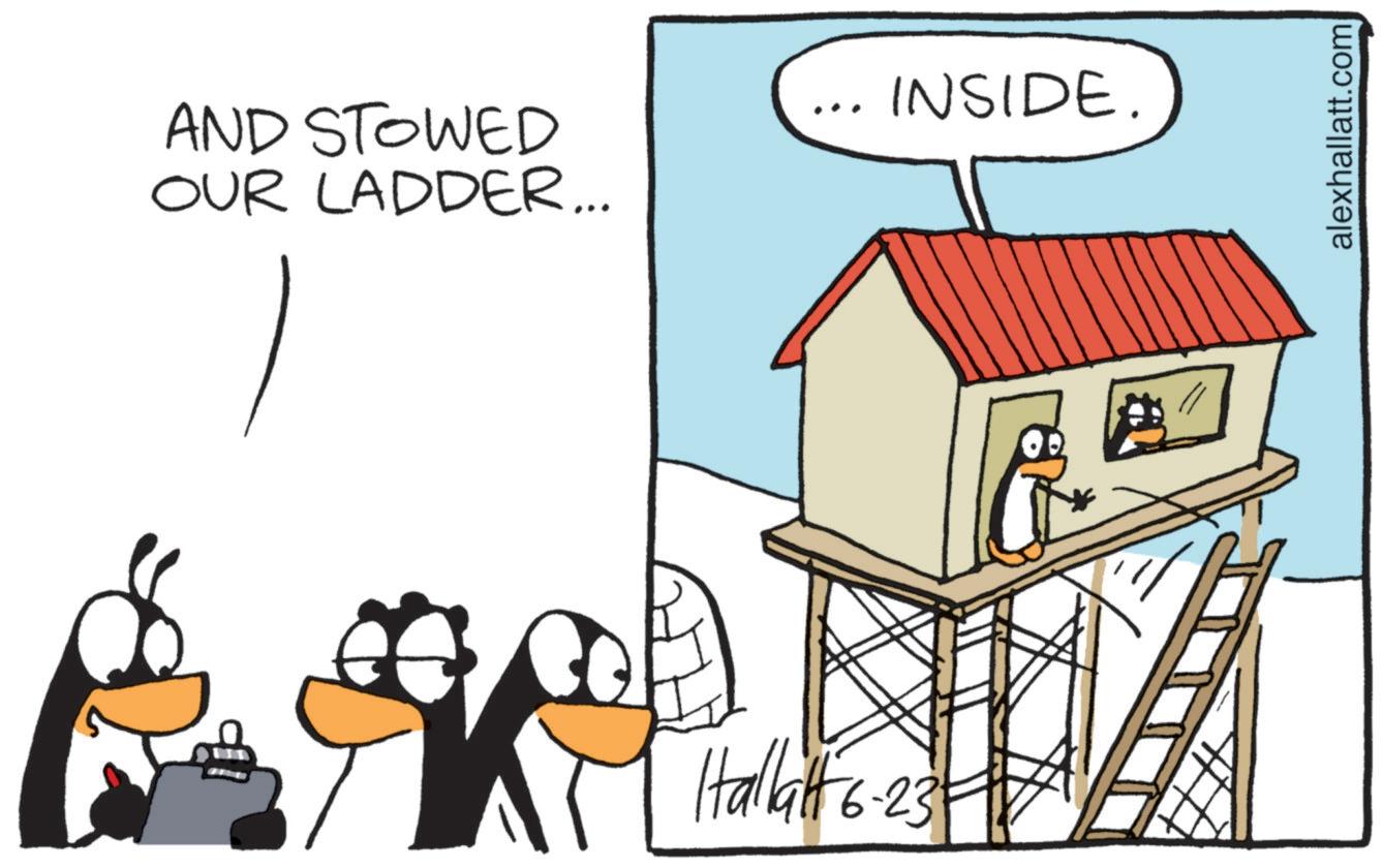 Graphics OCR: AND STOWED OUR LADDER... ... INSIDE. Hallatt 6·23-7 alexhallatt.com AND STOWED OUR LADDER ... ... INSIDE . Hallatt 6 · 23-7 alexhallatt.com