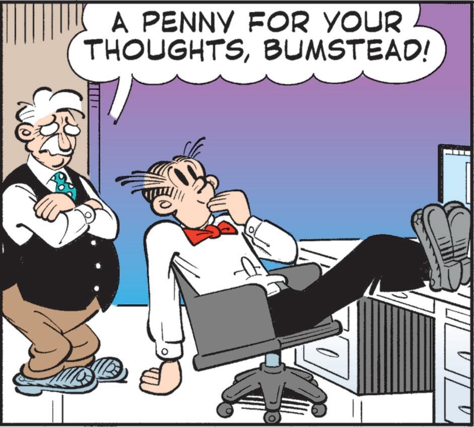 Businessperson OCR: A PENNY FOR YOUR THOUGHTSBUMSTEAD! A PENNY FOR YOUR THOUGHTSBUMSTEAD !