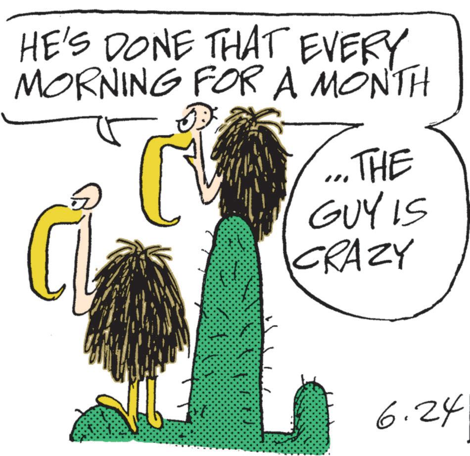 Handwriting OCR: HE'S DONE THAT EVERY MORNING FOR A MONTH ... THE GUY IS CRAZY 6.24 HE'S DONE THAT EVERY MORNING FOR A MONTH ... THE GUY IS CRAZY 6.24