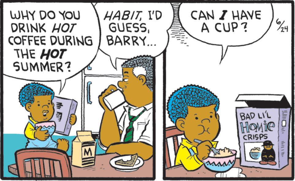 Happiness OCR: WHY DO YOU DRINK HOT COFFEE DURING HABITI'D GUESSBARRY... THE HOT SUMMER? CAN I HAVE A CUP? 6/24 M BAD LIL Homie CRISPS WHY DO YOU DRINK HOT COFFEE DURING HABITI'D GUESSBARRY ... THE HOT SUMMER ? CAN I HAVE A CUP ? 6/24 M BAD LIL Homie CRISPS