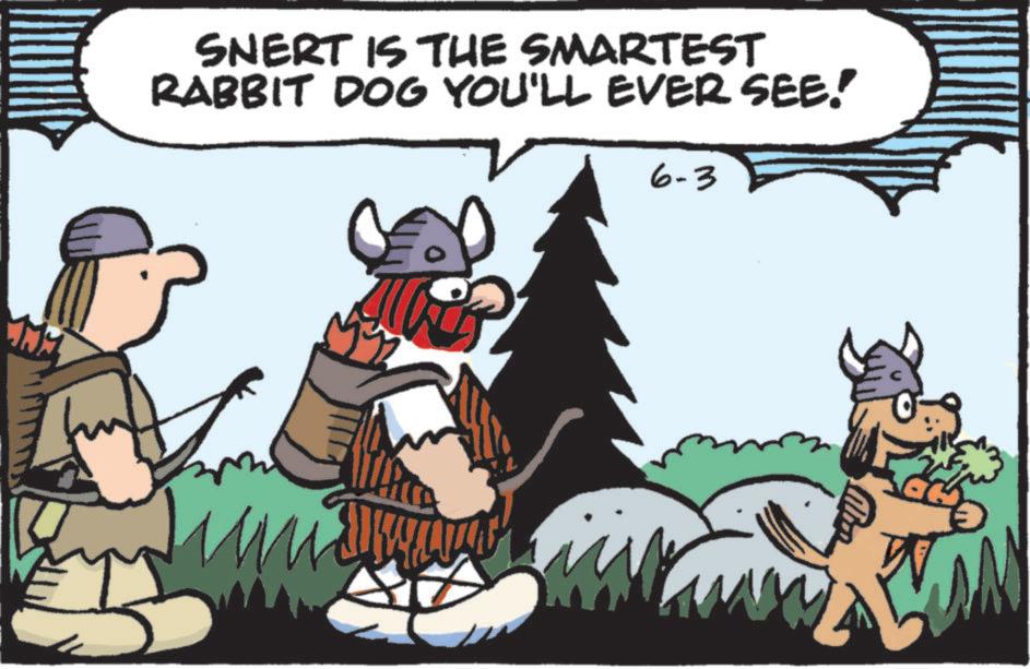 Working animal OCR: SNERT IS THE SMARTEST RABBIT DOG YOU'LL EVER SEE! 6-3 W SNERT IS THE SMARTEST RABBIT DOG YOU'LL EVER SEE ! 6-3 W