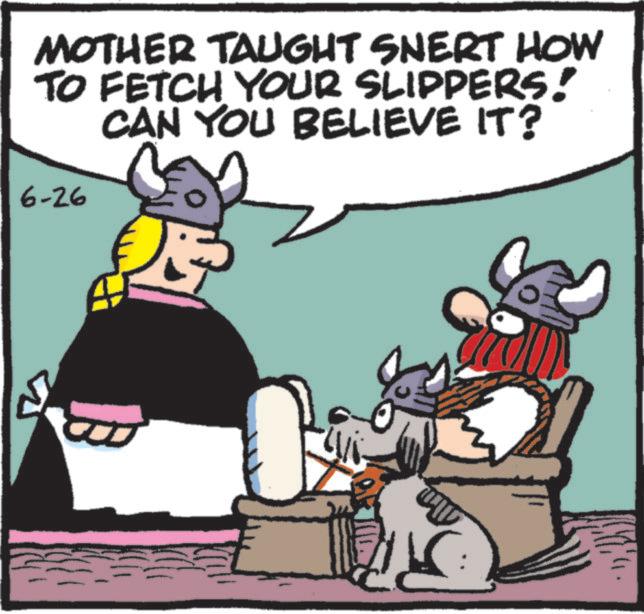 Fiction OCR: MOTHER TAUGHT SNERT HOW TO FETCH YOUR SLIPPERS! CAN YOU BELIEVE IT? 6-26 MOTHER TAUGHT SNERT HOW TO FETCH YOUR SLIPPERS ! CAN YOU BELIEVE IT ? 6-26