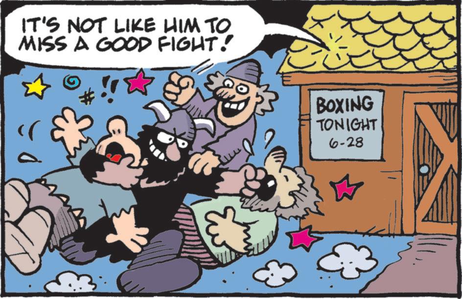 Photo caption OCR: IT'S NOT LIKE HIM TO MISS A GOOD FIGHT! BOXING TONIGHT 6-28 IT'S NOT LIKE HIM TO MISS A GOOD FIGHT ! BOXING TONIGHT 6-28