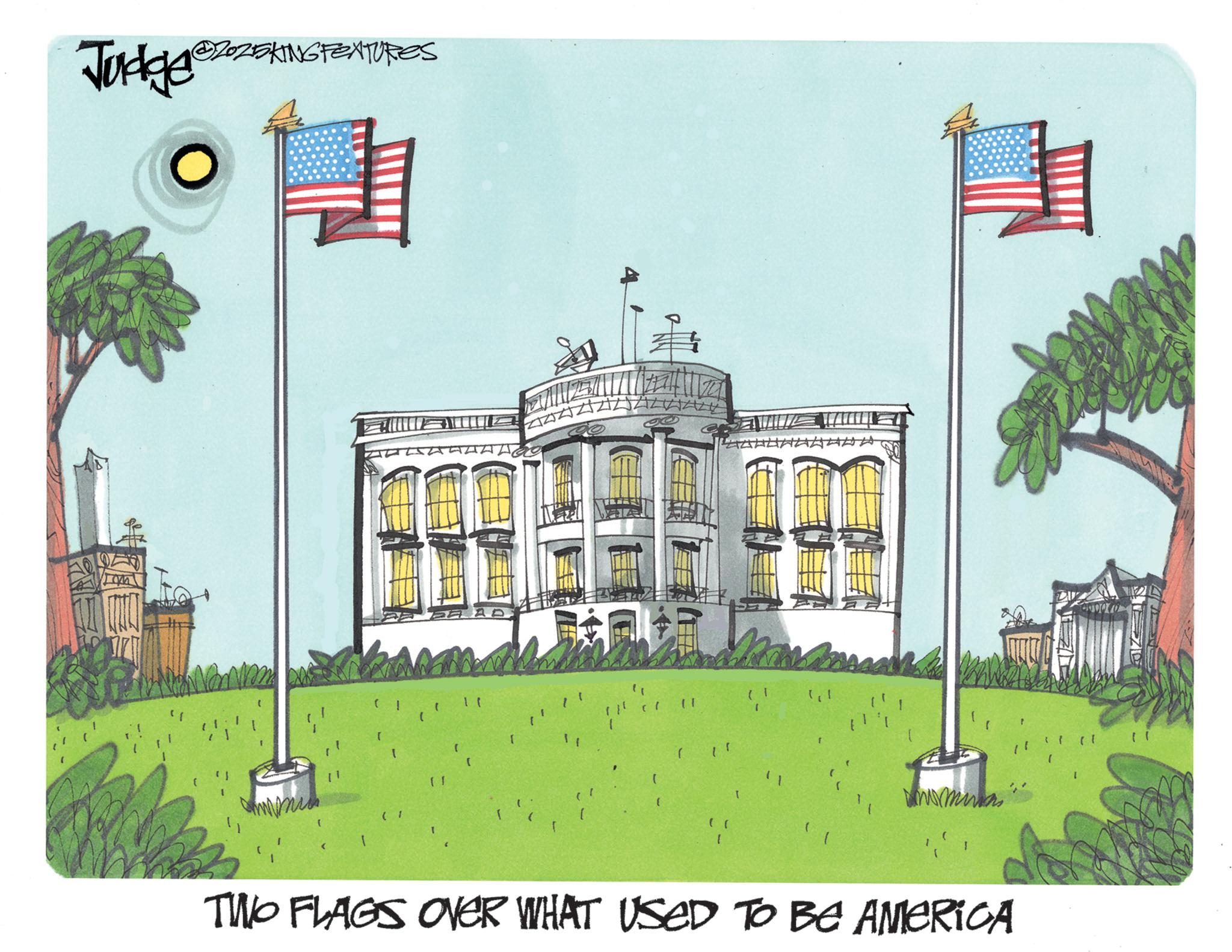 Courthouse OCR: Judge 72741 2025KING FEATURES ( I ( 11 1 I ( ( ! ( 1 11 J I ??? I TWO FLAGS OVER WHAT USED TO BE AMERICA ( ! Judge 72741 2025KING FEATURES ( I ( 11 1 I ( ( ! ( 1 11 J I ??? I TWO FLAGS OVER WHAT USED TO BE AMERICA ( !