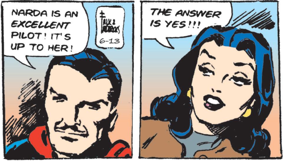 Hero OCR: NARDA IS AN EXCELLENT PILOT! IT'S UP TO HER! ???? INDTROLS 6-13 THE ANSWER IS YES!!! NARDA IS AN EXCELLENT PILOT ! IT'S UP TO HER ! ???? INDTROLS 6-13 THE ANSWER IS YES !!!