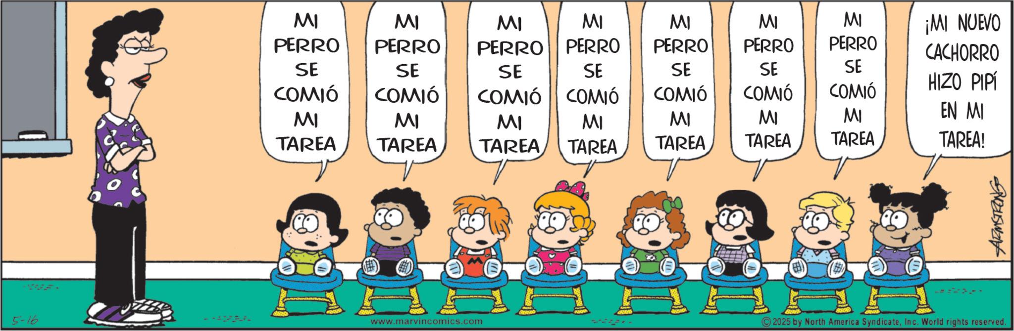 Animation OCR: 5-16 ?? PERRO MI PERRO ?? MI MI MI PERRO PERRO PERRO PERRO MI PERRO ¡MI NUEVO CACHORRO SE COMIÓ SE COMIÓ SE COMIÓ COMIÓ SE SE COMIÓ COMIÓ SE SE HIZO PIPÍ COMIÓ ?? TAREA MI MI MI MI MI MI EN MI TAREA TAREA TAREA TAREA TAREA TAREA TAREA! www.marvincomics.com 2025 by North America SyndicateInc. World rights reserved. 5-16 ?? PERRO MI PERRO ?? MI MI MI PERRO PERRO PERRO PERRO MI PERRO ¡ MI NUEVO CACHORRO SE COMIÓ SE COMIÓ SE COMIÓ COMIÓ SE SE COMIÓ COMIÓ SE SE HIZO PIPÍ COMIÓ ?? TAREA MI MI MI MI MI MI EN MI TAREA TAREA TAREA TAREA TAREA TAREA TAREA ! www.marvincomics.com 2025 by North America SyndicateInc. World rights reserved .