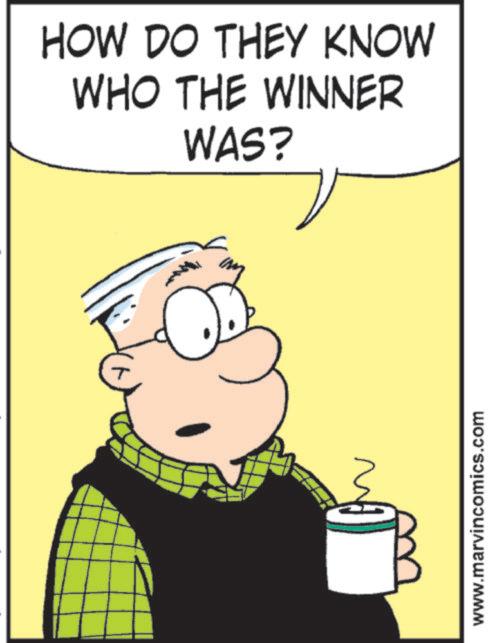 Comic book OCR: HOW DO THEY KNOW WHO THE WINNER WAS? www.marvincomics.com HOW DO THEY KNOW WHO THE WINNER WAS ? www.marvincomics.com