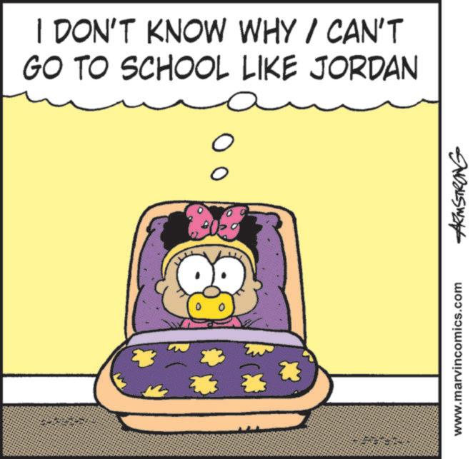 Pleased OCR: I DON'T KNOW WHY / CAN'T GO TO SCHOOL LIKE JORDAN a www.marvincomics.com ARMSTRONG I DON'T KNOW WHY / CAN'T GO TO SCHOOL LIKE JORDAN a www.marvincomics.com ARMSTRONG