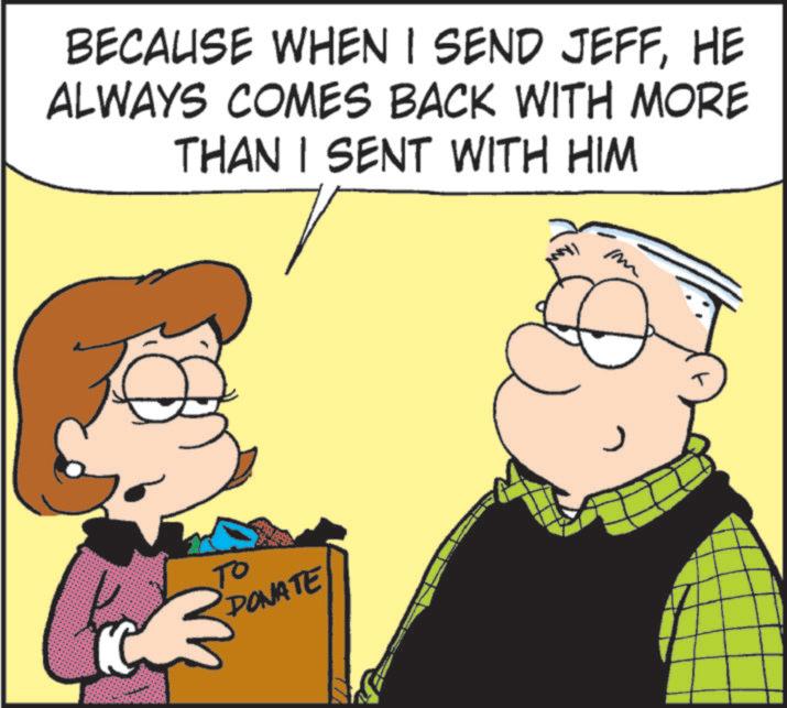 Fictional character OCR: BECAUSE WHEN I SEND JEFFHE ALWAYS COMES BACK WITH MORE THAN I SENT WITH HIM C ?? DONATE m BECAUSE WHEN I SEND JEFFHE ALWAYS COMES BACK WITH MORE THAN I SENT WITH HIM C ?? DONATE m