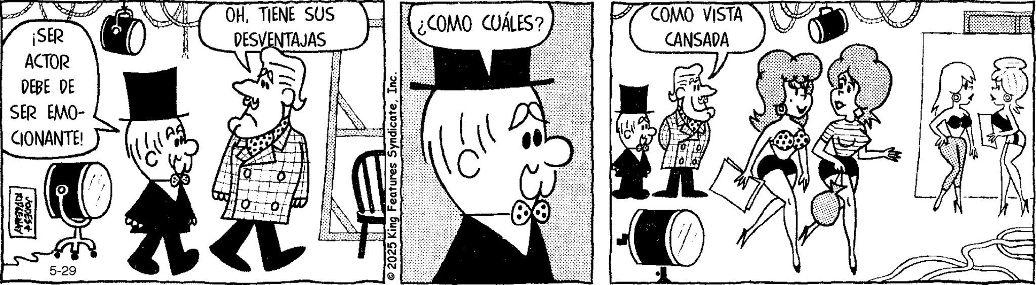 Publication OCR: ¡SER ACTOR DEBE DE SER EMO- CIONANTE! · RIDGEWAY JODES+ 5-29 OHTIENE SUS ¿COMO CUÁLES? DESVENTAJAS COMO VISTA CANSADA © 2025 King Features SyndicateInc. ¡ SER ACTOR DEBE DE SER EMO- CIONANTE ! · RIDGEWAY JODES + 5-29 OHTIENE SUS ¿ COMO CUÁLES ? DESVENTAJAS COMO VISTA CANSADA © 2025 King Features Syndicate