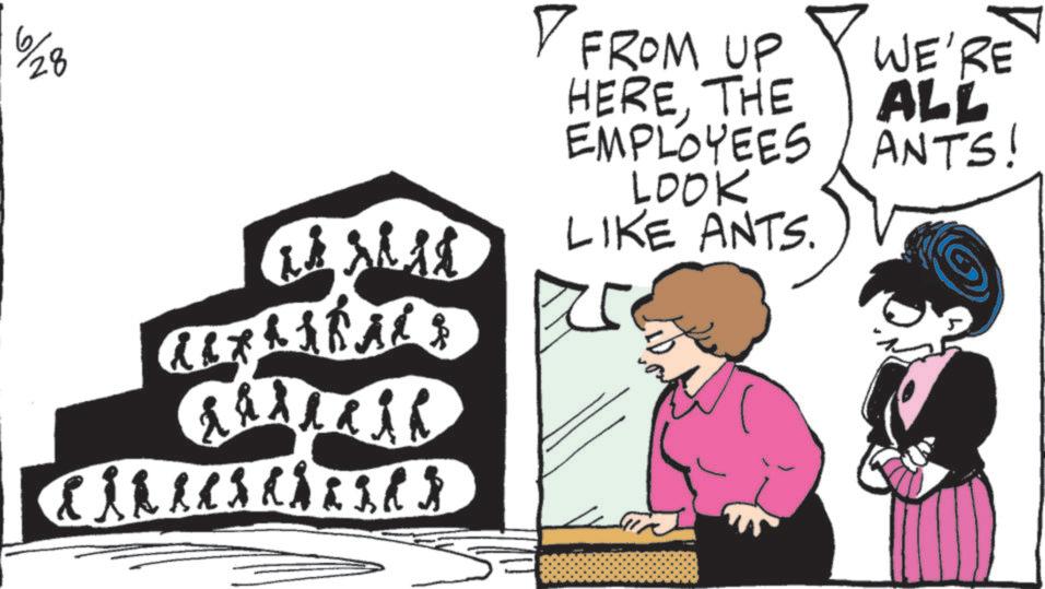 Animation OCR: 6/28 00 ? FROM UP WE'RE HERETHE ALL EMPLOYEES ANTS! LOOK LIKE ANTS. 6/28 00 ? FROM UP WE'RE HERETHE ALL EMPLOYEES ANTS ! LOOK LIKE ANTS .