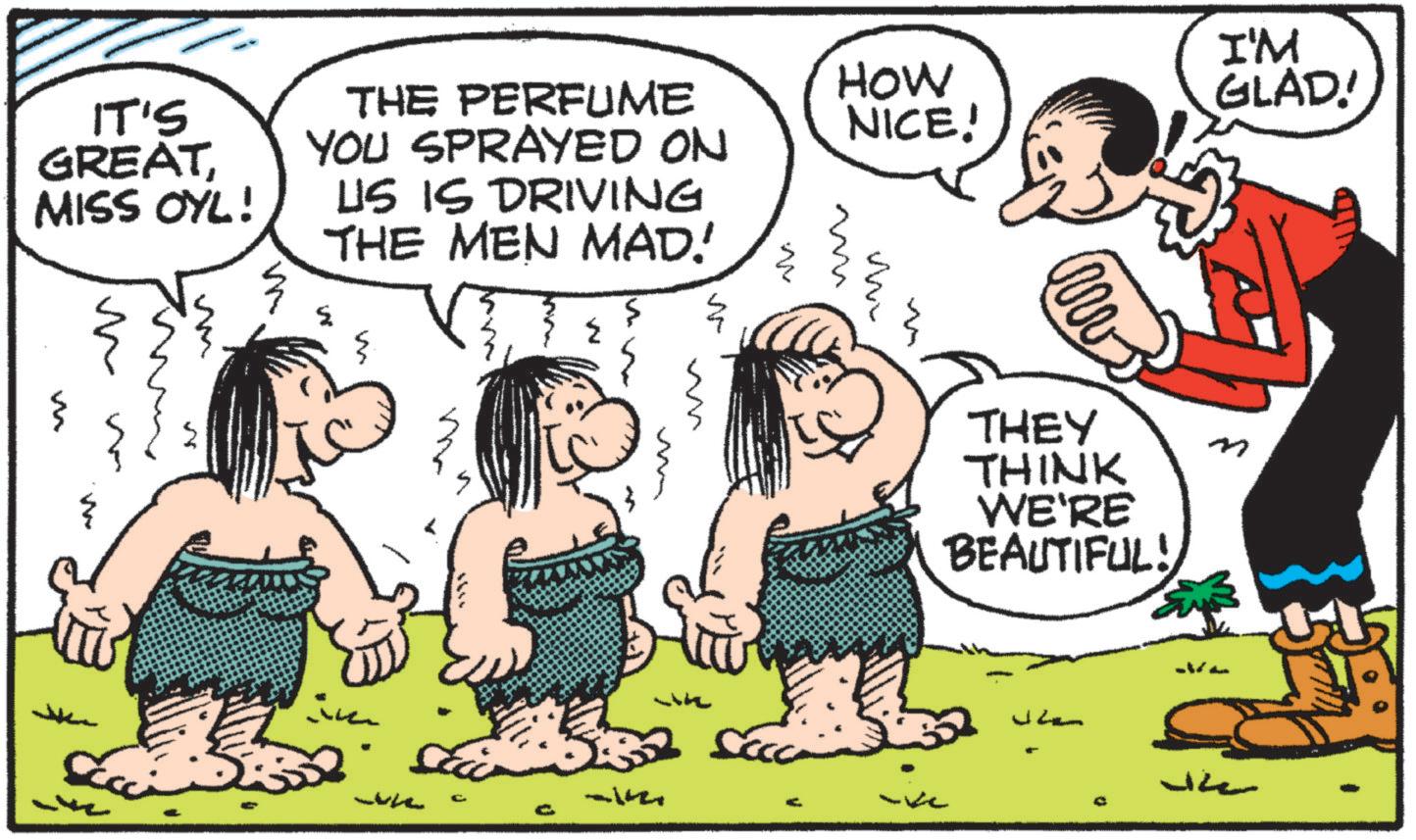 Animated cartoon OCR: I'M GLAD! NICE! IT'S GREATMISS OYL! ? M _ ????? M WV THE PERFUME YOU SPRAYED ON US IS DRIVING THE MEN MAD! ? w w N HOW ?? www w W Lule m THEY THINK WE'RE BEAUTIFUL! M J2 Like I'M GLAD ! NICE ! IT'S GREATMISS OYL ! ? M _ ?? ?? ? M WV THE PERFUME YOU SPRAYED ON US IS DRIVING THE MEN MAD ! ? w w N HOW ?? www w W Lule m THEY THINK WE'RE BEAUTIFUL ! M J2 Like