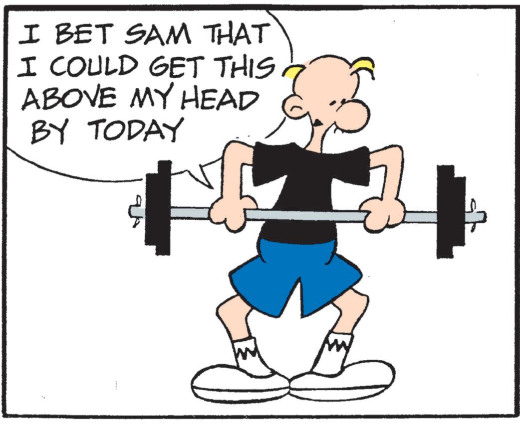 BodyPump OCR: I BET SAM THAT I COULD GET THIS ABOVE MY HEAD BY TODAY I BET SAM THAT I COULD GET THIS ABOVE MY HEAD BY TODAY
