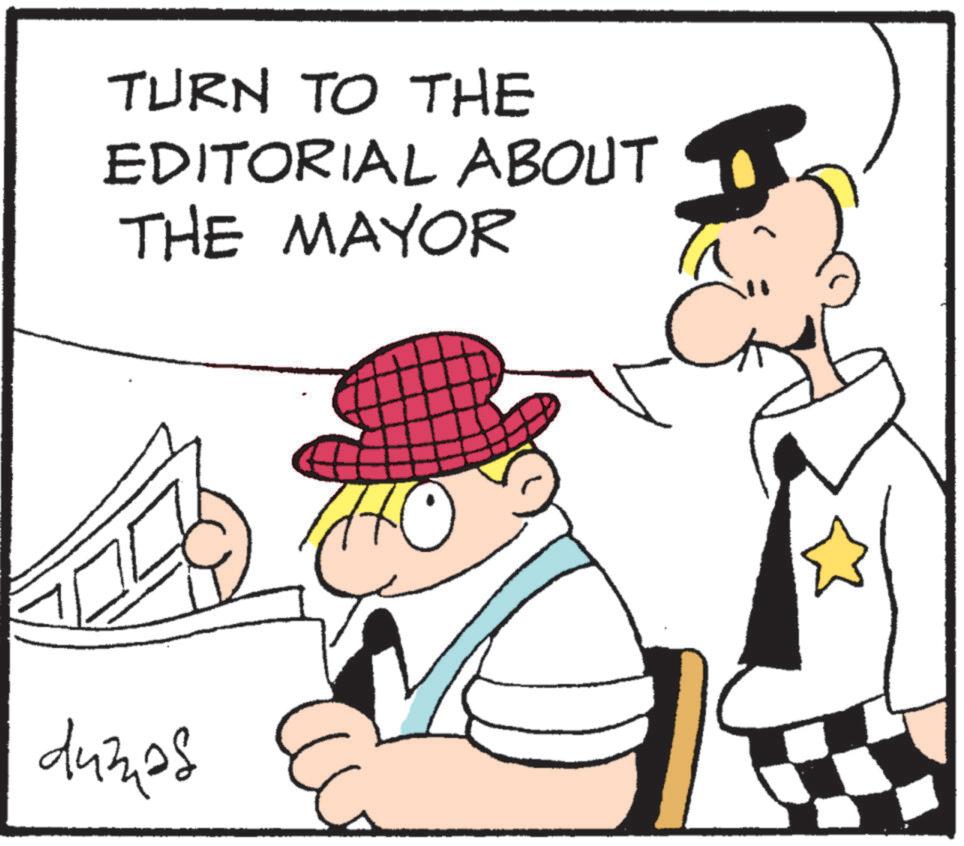 Fedora OCR: TURN TO THE EDITORIAL ABOUT THE MAYOR dumas 770 TURN TO THE EDITORIAL ABOUT THE MAYOR dumas 770