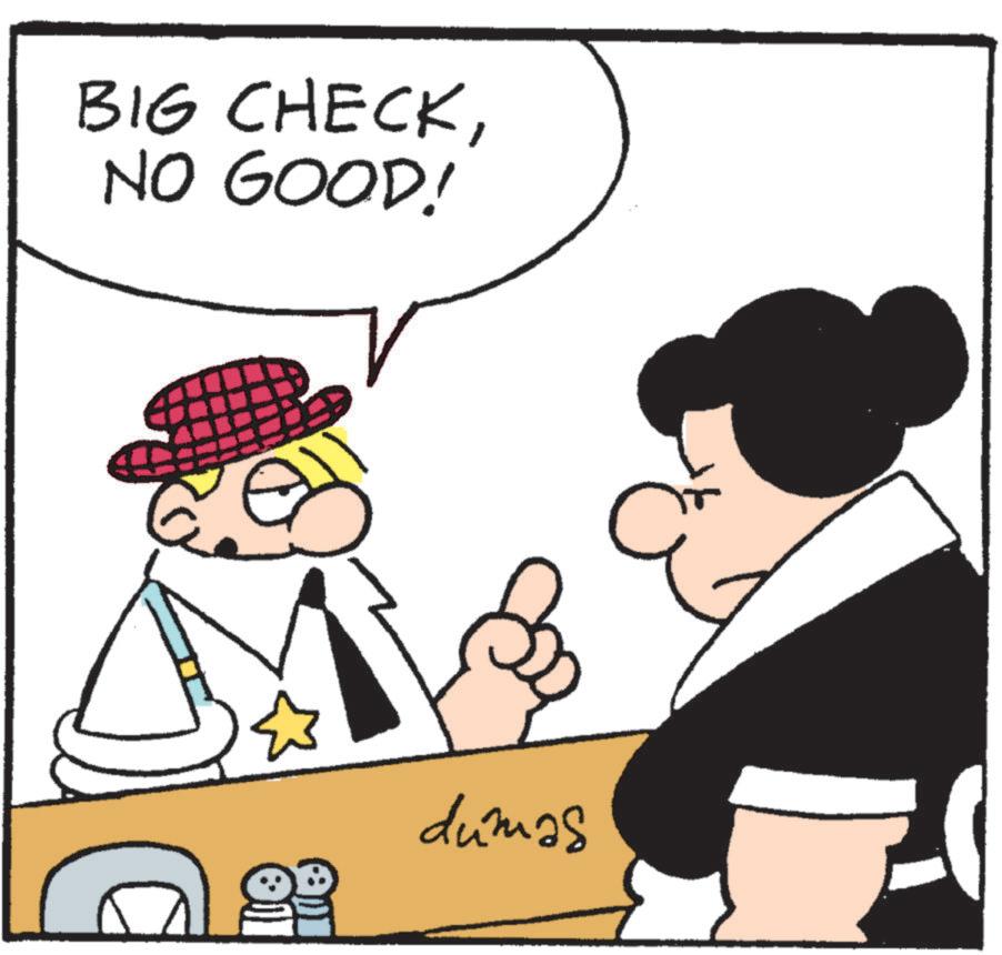 Pleased OCR: BIG CHECKNO GOOD! dumas BIG CHECKNO GOOD ! dumas
