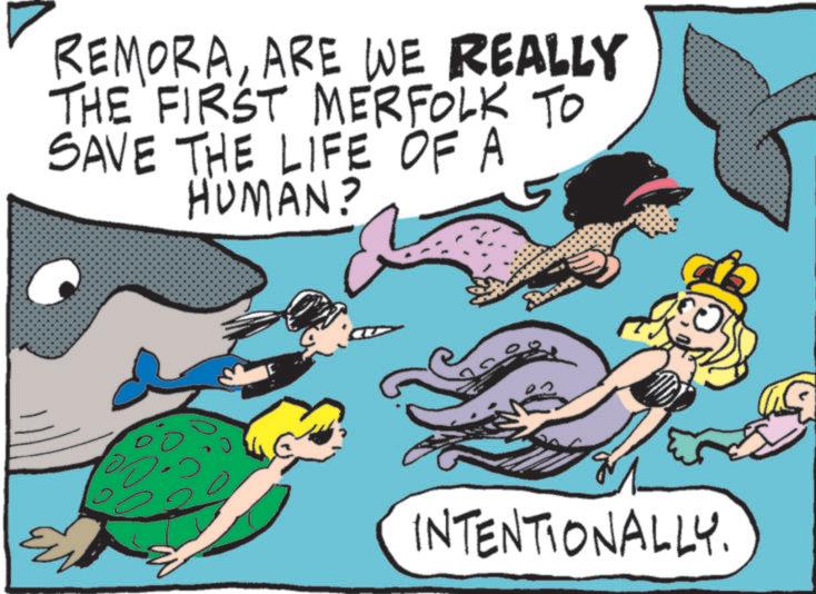Graphics OCR: REMORAARE WE REALLY THE FIRST MERFOLK TO SAVE THE LIFE OF A HUMAN? INTENTIONALLY. REMORAARE WE REALLY THE FIRST MERFOLK TO SAVE THE LIFE OF A HUMAN ? INTENTIONALLY .