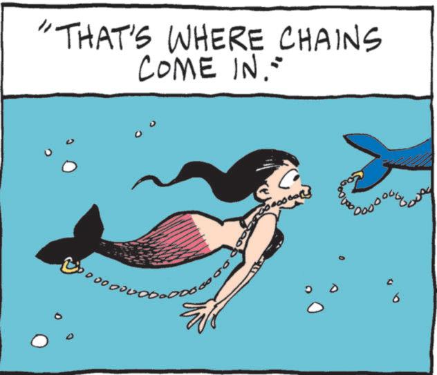 Fish OCR: "THAT'S WHERE CHAINS COME IN." ? " THAT'S WHERE CHAINS COME IN . " ?