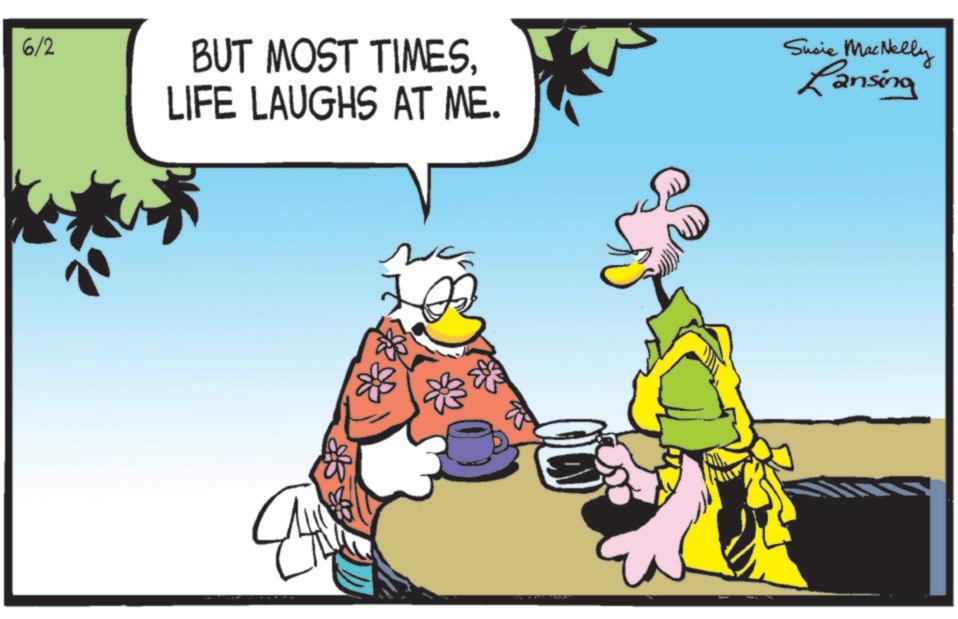 Fictional character OCR: 6/2 BUT MOST TIMESLIFE LAUGHS AT ME. Susie MacNelly Lansing 6/2 BUT MOST TIMESLIFE LAUGHS AT ME . Susie MacNelly Lansing