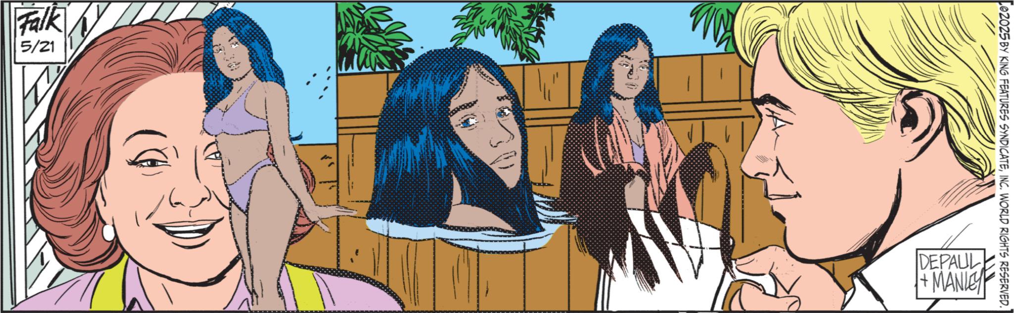 Comics OCR: Falk 5/21 Co2025 BY KING FEATURES SYNDICATEINC. WORLD RIGHTS RESERVED. DEPAUL +MANLEY Falk 5/21 Co2025 BY KING FEATURES SYNDICATEINC . WORLD RIGHTS RESERVED . DEPAUL + MANLEY