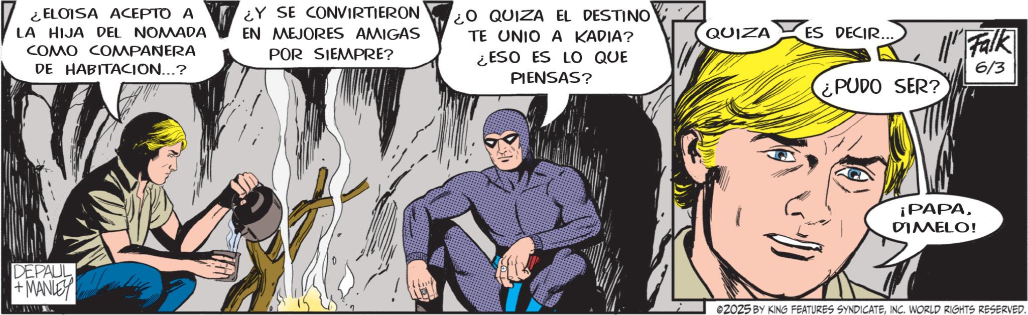 Graphics OCR: ELOISA ACEPTO A LA HIJA DEL NOMADA COMO COMPANERA DE HABITACION...? ¿Y SE CONVIRTIERON EN MEJORES AMIGAS POR SIEMPRE? DEPAUL +MANLEY O QUIZA EL DESTINO TE UNIO A KADIA? ¿ESO ES LO QUE PIENSAS? QUIZA ES DECIR... PUDO SER? Falk 6/3 ¡PAPADIMELO! 02025 BY KING FEATURES SYNDICATEINC. WORLD RIGHTS RESERVED. ELOISA ACEPTO A LA HIJA DEL NOMADA COMO COMPANERA DE HABITACION ... ? ¿ Y SE CONVIRTIERON EN MEJORES AMIGAS POR SIEMPRE ? DEPAUL + MANLEY O QUIZA EL DESTINO TE UNIO A KADIA ? ¿ ESO ES LO QUE PIENSAS ? QUIZA ES DECIR ... PUDO SER ? Falk 6/3 ¡ PAPADIMELO ! 02025 BY KING FEATURES SYNDICATEINC . WORLD RIGHTS RESERVED .