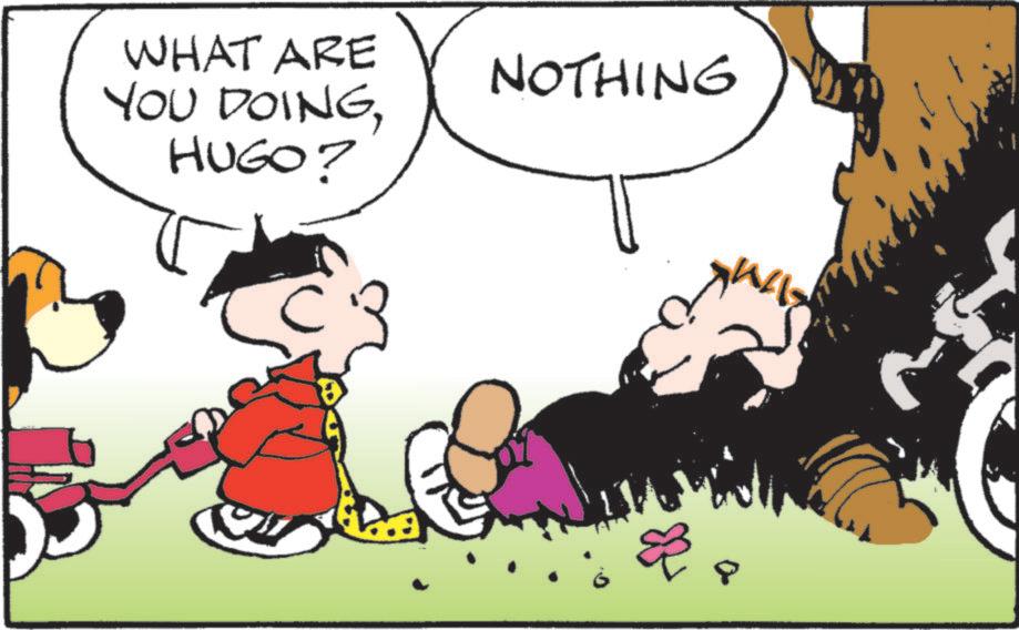 Comic book OCR: WHAT ARE YOU DOINGHUGO? NOTHING & W WHAT ARE YOU DOINGHUGO ? NOTHING & W