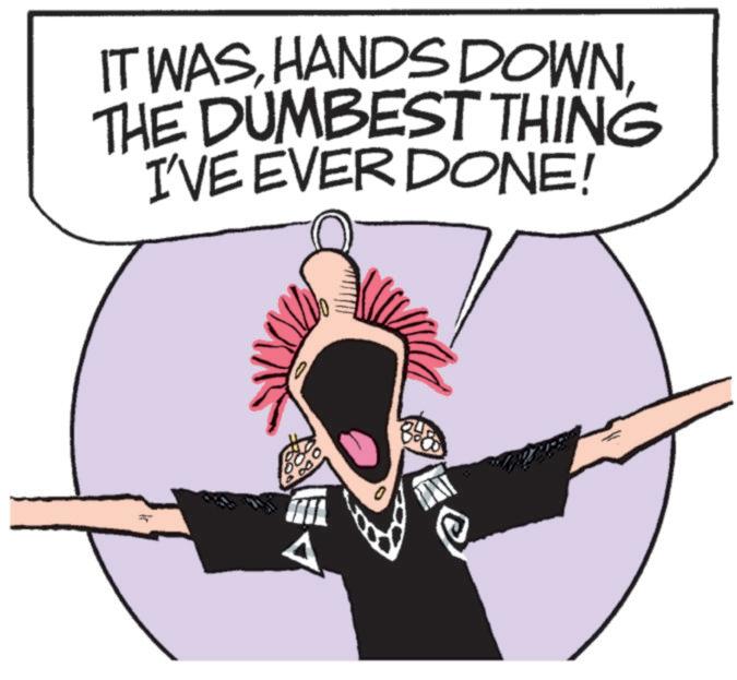 Fiction OCR: IT WASTHE DUMBEST THING I'VE EVER DONE! IT WASHANDS DOWNTHE DUMBEST THING I'VE EVER DONE !