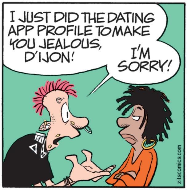 Animation OCR: I JUST DID THE DATING APP PROFILE TOMAKE KOU JEALOUSD'IJON! I'M SORRY! zitscomics.com I JUST DID THE DATING APP PROFILE TOMAKE KOU JEALOUSD'IJON ! I'M SORRY ! zitscomics.com