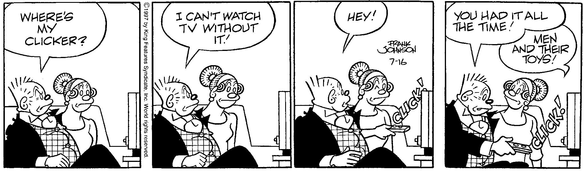 Gesture OCR: WHERE'S MY CLICKER? I CAN'T WATCH TV WITHOUT IT. H HEY! FRANK JOHNSON 7-16 YOU HAD IT ALL THE TIME! MEN AND THEIR TOYS! WHERE'S MY CLICKER ? I CAN'T WATCH TV WITHOUT IT . H HEY ! FRANK JOHNSON 7-16 YOU HAD IT ALL THE TIME ! MEN AND THEIR TOYS !