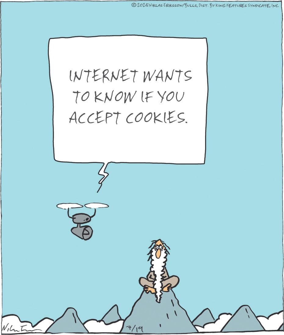 Animation OCR: 2025NIKLAS ERIKSSON/BULLSINC. INTERNET WANTS TO KNOW IF YOU ACCEPT COOKIES. 7/19 2025NIKLAS ERIKSSON / BULLSDIST . BY KING FEATURES SYNDICATEINC . INTERNET WANTS TO KNOW IF YOU ACCEPT COOKIES . 7/19