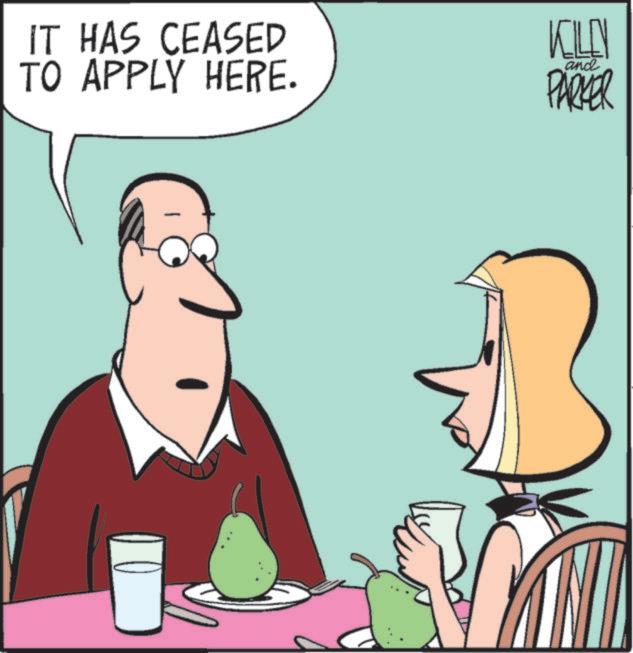 Animated cartoon OCR: IT HAS CEASED TO APPLY HERE. KILN PARKER and IT HAS CEASED TO APPLY HERE . KILN PARKER and