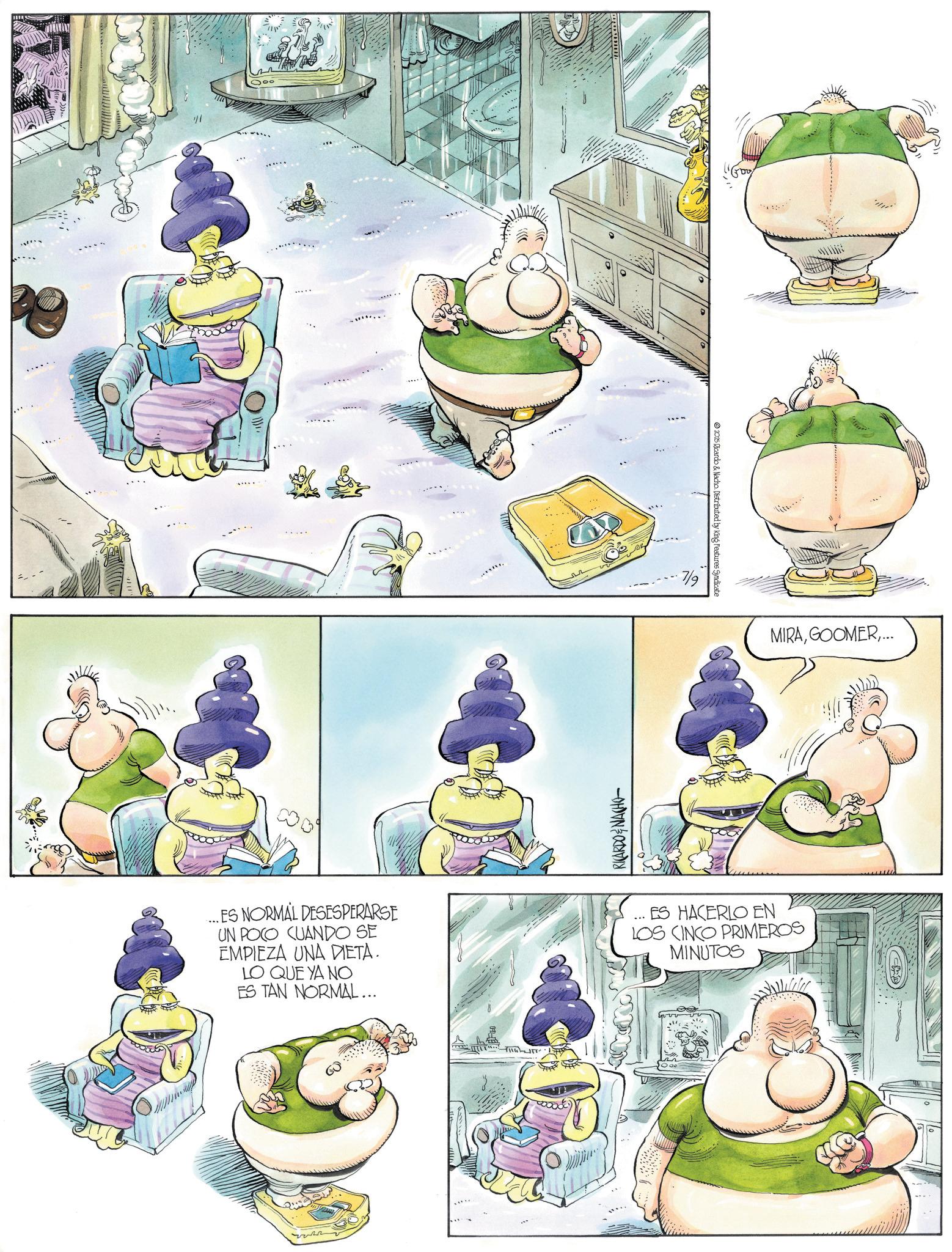 Animation OCR: ... ES NORMAL DESESPERARSE UN POCO CUANDO SE EMPIEZA UNA DIETA. LO QUE YA NO ES TAN NORMAL... G FILT RICARDO & NACHO 7/9 2025 Ricardo & Nacho. Distributed by King Features Syndicate MIRA... ES HACERLO EN LOS CINCO PRIMEROS MINUTOS ... ES NORMAL DESESPERARSE UN POCO CUANDO SE EMPIEZA UNA DIETA . LO QUE YA NO ES TAN NORMAL ... G FILT RICARDO & NACHO 7/9 2025 Ricardo & Nacho . Distributed by King Features Syndicate MIRA... ES HACERLO EN LOS CINCO PRIMEROS MINUTOS