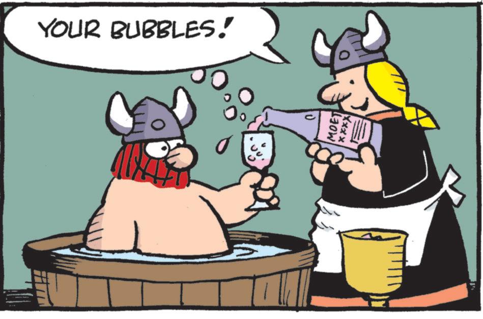 Animated cartoon OCR: YOUR BUBBLES! MOET xxxx YOUR BUBBLES ! MOET xxxx