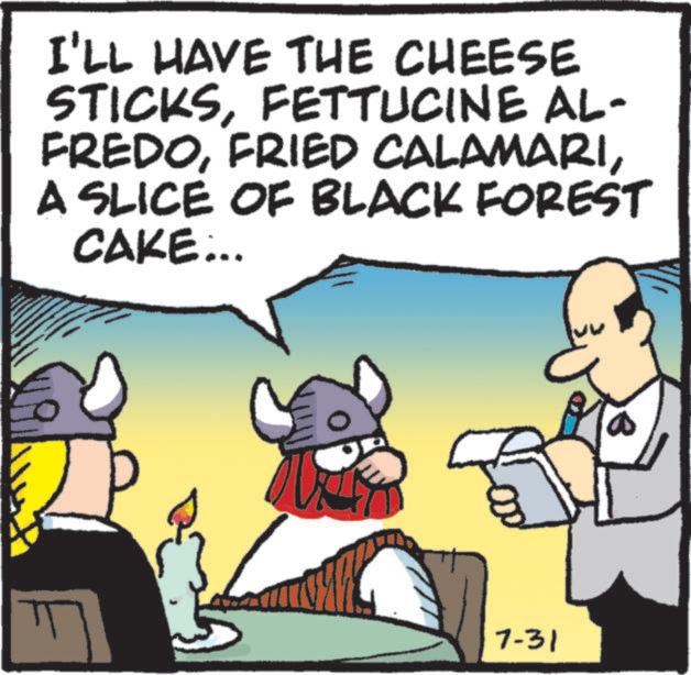 Graphics OCR: I'LL HAVE THE CHEESE STICKSFETTUCINE AL- FREDOA SLICE OF BLACK FOREST CAKE... 7-31 I'LL HAVE THE CHEESE STICKSFETTUCINE AL- FREDOFRIED CALAMARIA SLICE OF BLACK FOREST CAKE ... 7-31