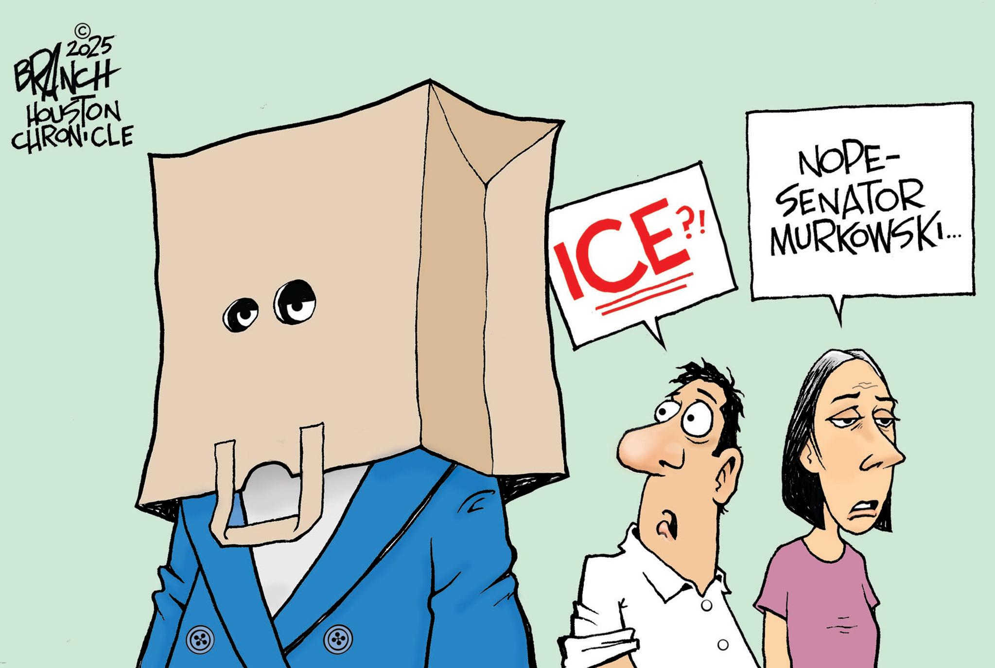 Sketch OCR: 2025 BRANCH HOUSTON CHRONICLE ICE? NODE- SENATOR MURKOWSKI... 2025 BRANCH HOUSTON CHRONICLE ICE ? NODE- SENATOR MURKOWSKI ...